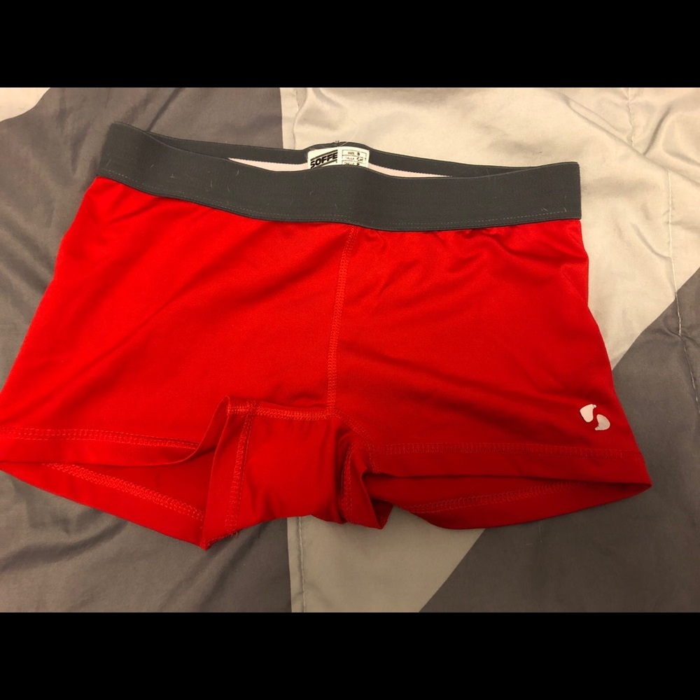 soffe spandex red